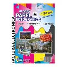 Papel Fotográfico Grueso Brillante 180 Gr X 120 Hojas