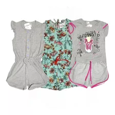 Kit 3 Conjunto Roupa Criança Menina Infantil 4 Peças Atacado