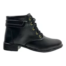 Bota Coturno Feminino Casual Social Cano Curto Montaria