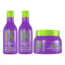 Kit Lokenzzi Desamarelador Shampoo + Condicionador + Máscara