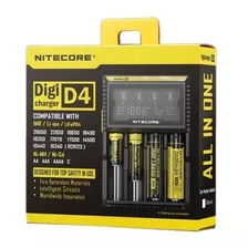 Carregador Nitecore D4 Digital Original Para Pilha Bateria 