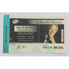 Ingresso Show Antigo E Usado Eduardo Dussek