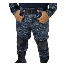 Pantalon Tactico Azul Marino Marina Pixiliado Envío Gratis