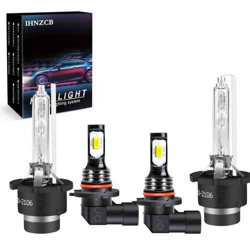 D2s Hid Xenn Faro + 9006 Led Kit De Luz Antiniebla 6000k Foto 10