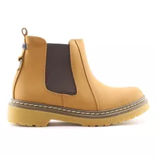 Botas Botinetas Viamo Elton Dama Mujer Cuero Elastico Czapa