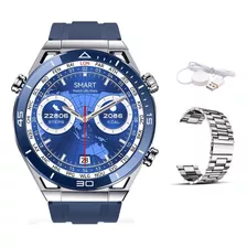 Reloj Smartwatch Dt No.1 Ultra Mate Elegante Nfc - Plata