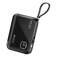 Power Bank Portátil 10.000mah Turbo 22.5w C/ Visor De Carga Cor Preto