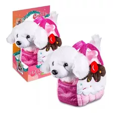 Pelúcia Poodle Com Bolsinha Cupcake Infantil Cutie Multikids