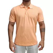 Camisa Gola Polo Casual Slim Algodão Piquet Conforto Ogochi