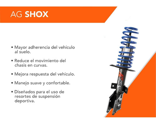 Amortiguadores Ag Shox Vastago Corto Audi A1 10-14 Foto 2