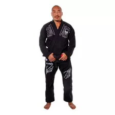 Kimono Chest Poly Preto + Bolsa Jiu Jitsu - Kvra