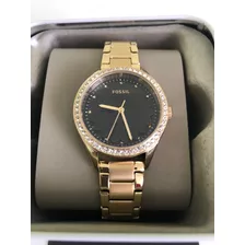 Reloj Fossil Para Mujer Bq3759 Pantalla Analógica Gold