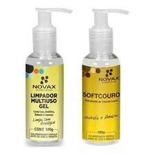 Kit Estofado Hidrata Couro + Limpa Gel P Sapato Jaqueta 