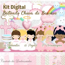 Kit Digital - Batizado Menina