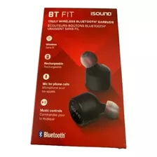 Audifono Inalambrico Isound Bt Fit Bluetooth Negro.