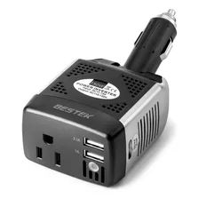 Inversor De Energía Bestek, 150w + 75w, Negro/plata