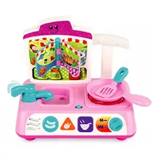 Juguete Cocina Interactiva Musical C/luz + Accesorios Winfun Color Rosa