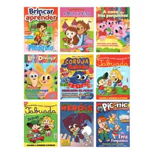 Kit 100 Revistas Infantil De Colorir E Atividades