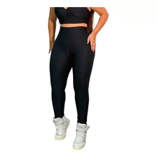 Calça Legging Fitness Suplex Bolha Grosso Alta + Brinde