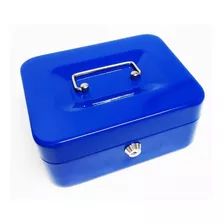 Cofre Porta Valores Caja Dinero Monedero Azul Nº 3 D10