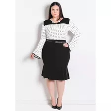 Conjunto Saia E Blusa Plus Size Evangélico Gg/g2/g3 Promoção