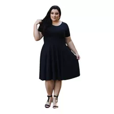 Vestido Plus Size G1 G2 G3 G4 Godê Midi Pronta Entrega 