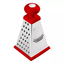 Rallador Queso Manual Piramide 4 Caras Acero Inoxidable