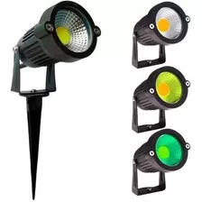 Kit 2 Espeto Para Jardim Led 7w Luminária Externa Refletor