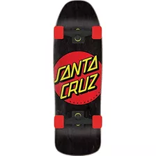 Santa Cruz Complete Skateboard 80's Classic Dot Negro / Rojo