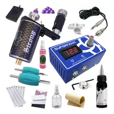 Kit Tatuagem Rotativa Mz Strong Alumínio Tinta Electric Ink