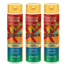 Novex Champú De Queratina Brasileña (paquete De Tres) - I.