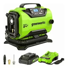 Compresor De Aire Portátil Greenworks Inf24b210 De 24 V,