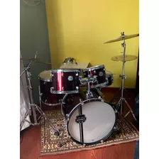 Bateria Mapex Voyager, Con Parches Remo, Fierros Y Platillos