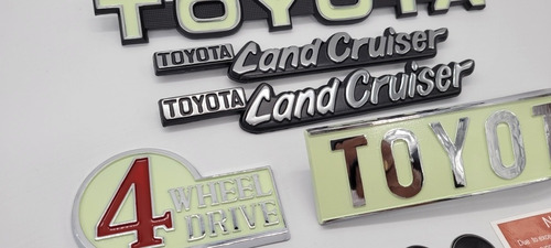 Toyota Land Cruiser Fj40/43 Emblemas Y Calcomanias Tipo Orig Foto 2