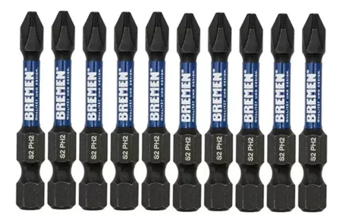 Punta Atornillador Impacto Bremen Ph2 X 50mm X 10u 7863