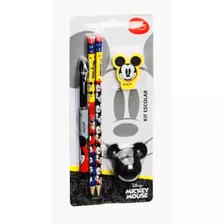 Kit Material Escolar Mickey 5 Itens Molin Infantil