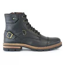 Borcego Bota Cuero Briganti Hombre Zapato Goma - Hcbo00917