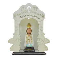 Oratório Infantil Nossa Senhora De Fátima Bebe 25cm Anjo