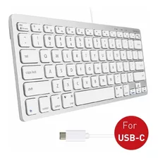 Teclado Macally Mini Usb C Plug & Play Compact For Mac Windo