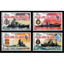 Barcos - Batalla - Malvinas - Falklands 1974 - Serie Mint