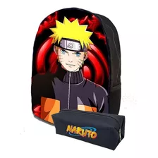 Kit Mochila E Estojo Infantil Escolar Naruto Personagem M217