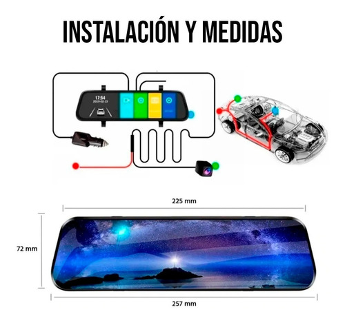 Retrovisor Dvr Touchscreen Logo Personalizado Super Oferta Foto 9