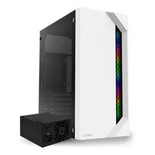 Gabinete Acteck Viken Gm434 Fuente 500w Atx Media Torre Color Blanco