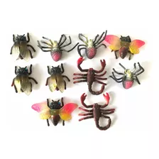 Figuras Insectos Halloween Paquete X 10 Unidades