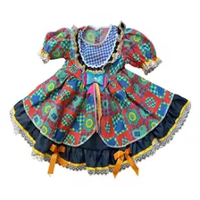 Vestido Caipira Festa Junina Infantil Papilloo