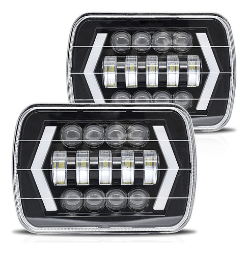 Foto de Faro Delantero Automotriz Cherokee Drl Beam Led Comanche Mj