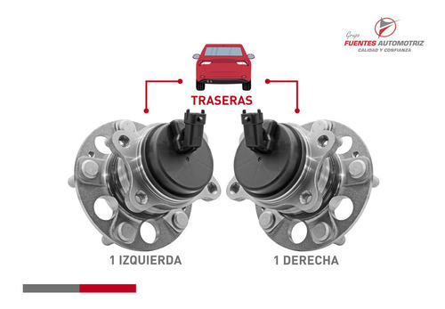 Kit 2 Maza Bal Rueda Tras Para Kia Seltos 2023 C/abs Foto 2