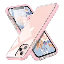 Funda Para iPhone 11 Pro Max, Rosa/transparente/delgada