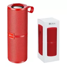 Bocina Bluetooth Portátil, 1hora Boc060 Bluetooth 5.1 Altavoz Inalámbrico Con Sonido Estéreo Hd Reproducción Manos Libres, 3.5mm Aux/micro Sd/tf/usb, Rojo