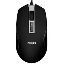 Mouse Philips Gaming Hasta 2800dpi. Con Iluminación Rgb. Color Negro